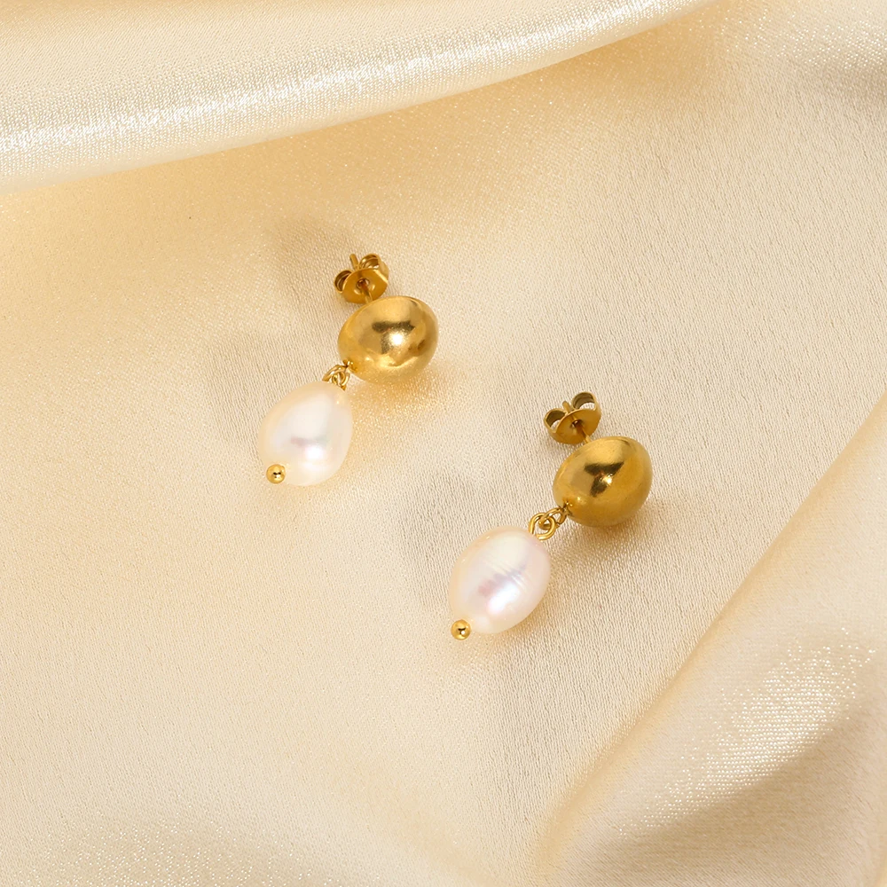 ENSEMBLE BOUCLES D'OREILLES ET BROCHE ART DÉCO PERLES ET DIAMANTS
