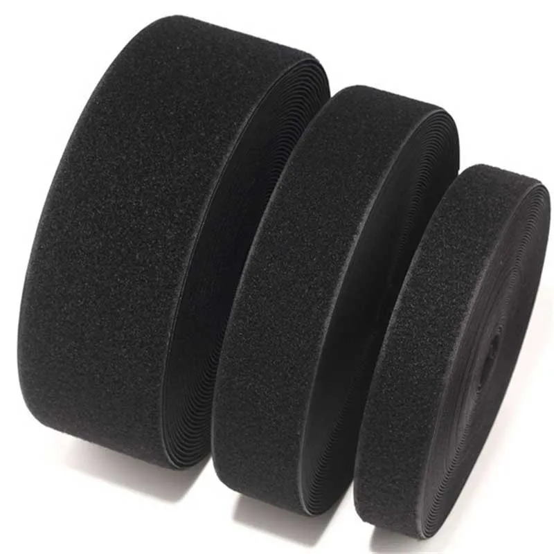 1 Meter Black & White Hook and Loop Fastener Tape - Adhesive Sewing Strips Accessories