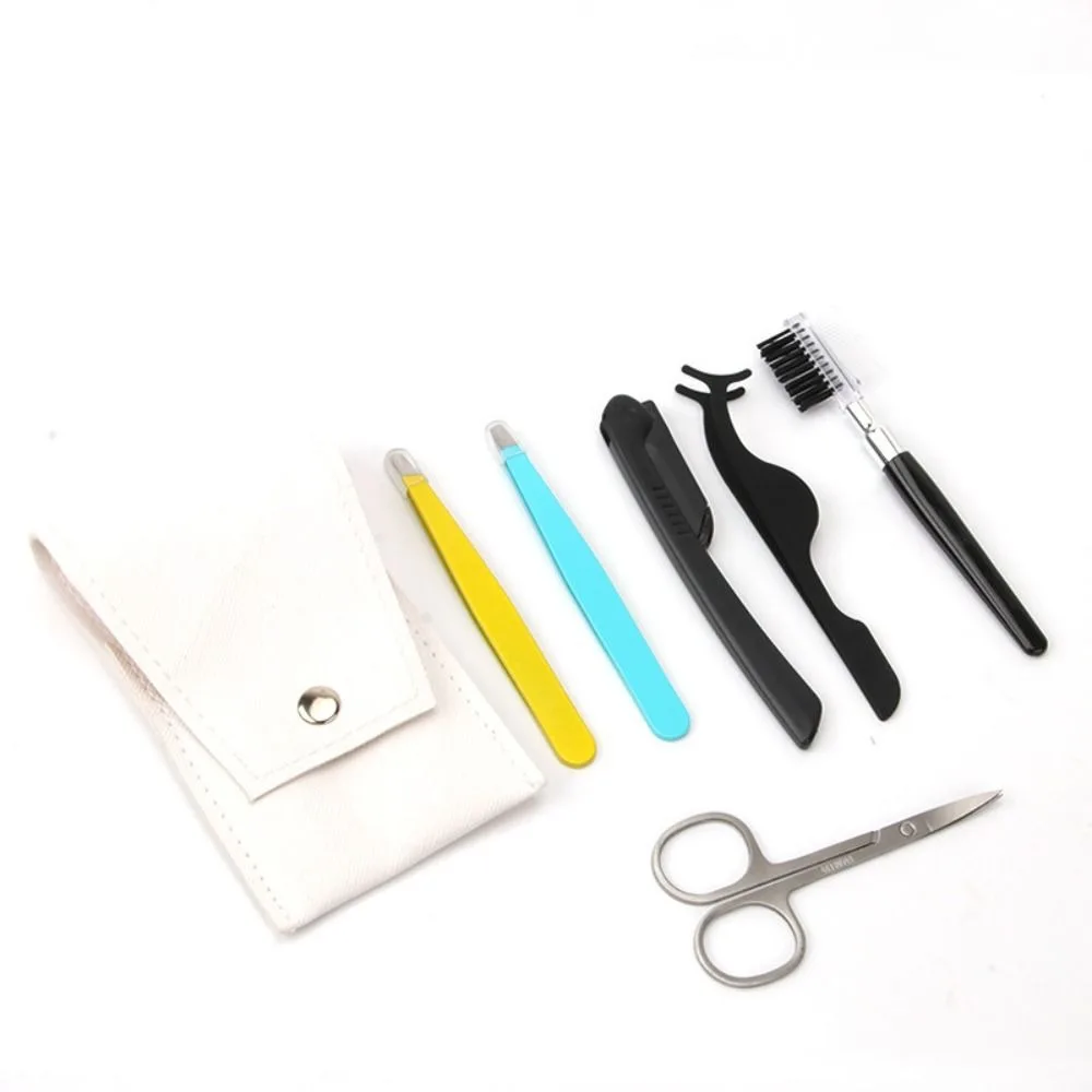 3/4/6PCS/Bag Professional Eyebrow Tweezers Stainless Steel