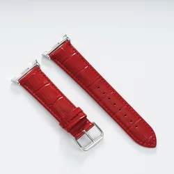 Bamboo Pattern Leather Smartwatch Bracelet Strap - Elegant Design - galaxy 8 classic (R)