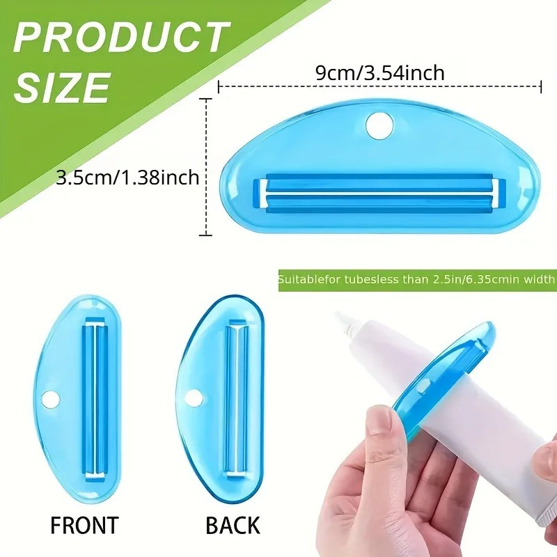 4pcs Tube Squeezer, Toothpaste Squeezer Easily Squeeze Out Every Last Drop of Toothpaste, Facial Cleanser, Paint and More 5