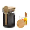 Overnight Oats Jars glass sealed jar With Lid And Spoon Glass Mason Jars Food Storage Container for Cereal Fruit Milk Salad Oats 5