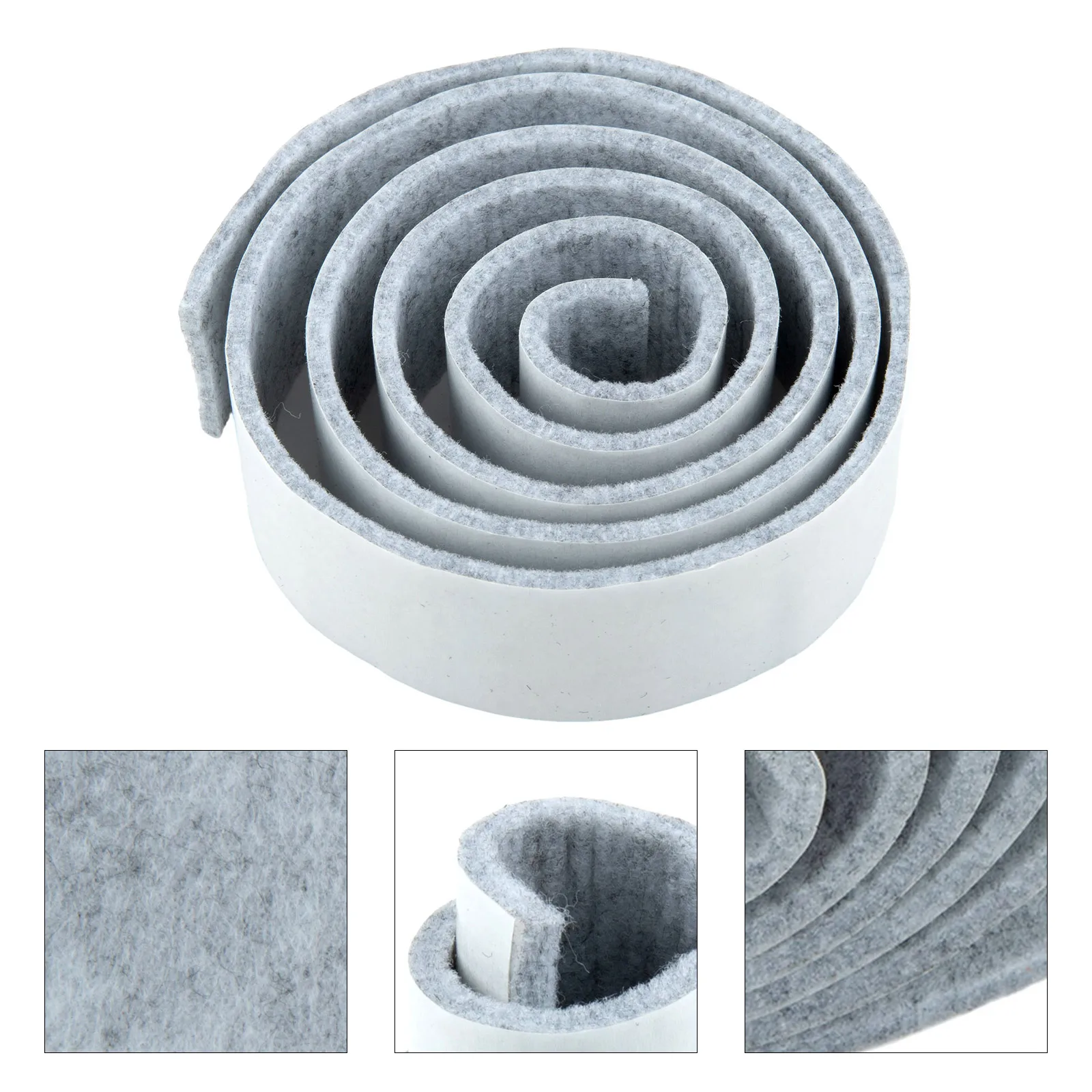 Self-Adhesive Heavy-Duty Furniture Felt Strip for Floor Protection, 1m Roll