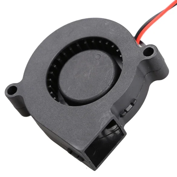 A Ausuky Black Brushless DC Cooling Blower Fan 2 Wires 5015S 12V 0.14A 50x15mm -39