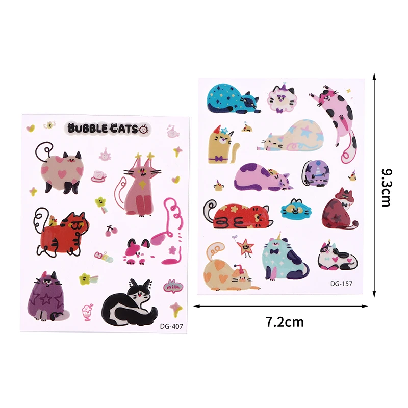 A Set Cute Computer Stickers, Funny Three-dimensional Jelly Planner Decorative Stickers Mobile Phone Stickers