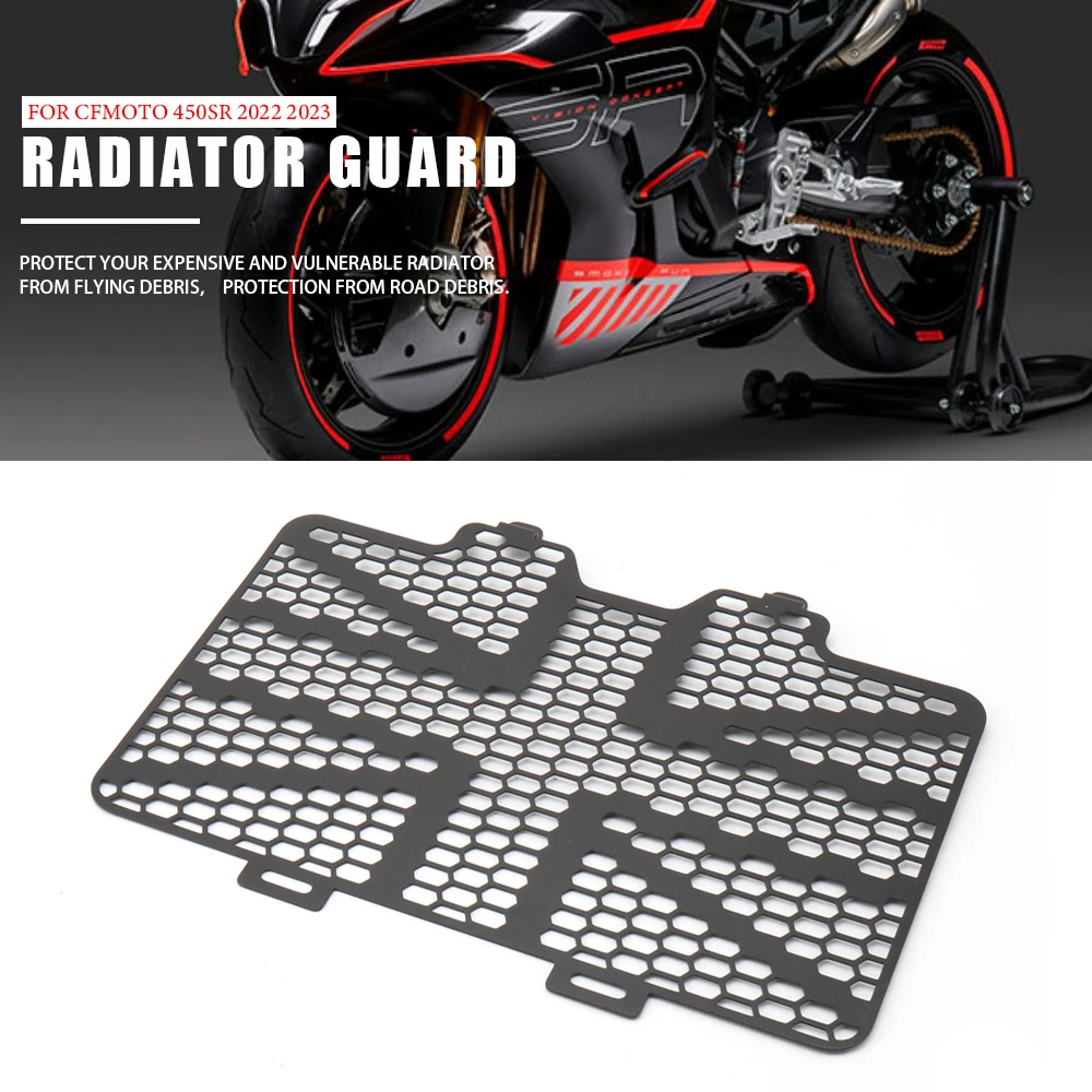 

New For CFMOTO 450 SR 450SR 450sr 2022 2023 Motorcycle Radiator Guard Engine Cooler Grille Cover Protection Accessories