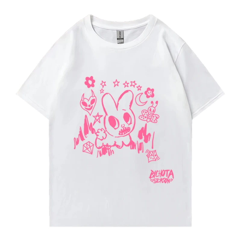 

Singer Karol G pink album print T shirt 2024 New Men Women summer Oversized Cute short sleeve T-shirts Unisex 100% Cotton Tops