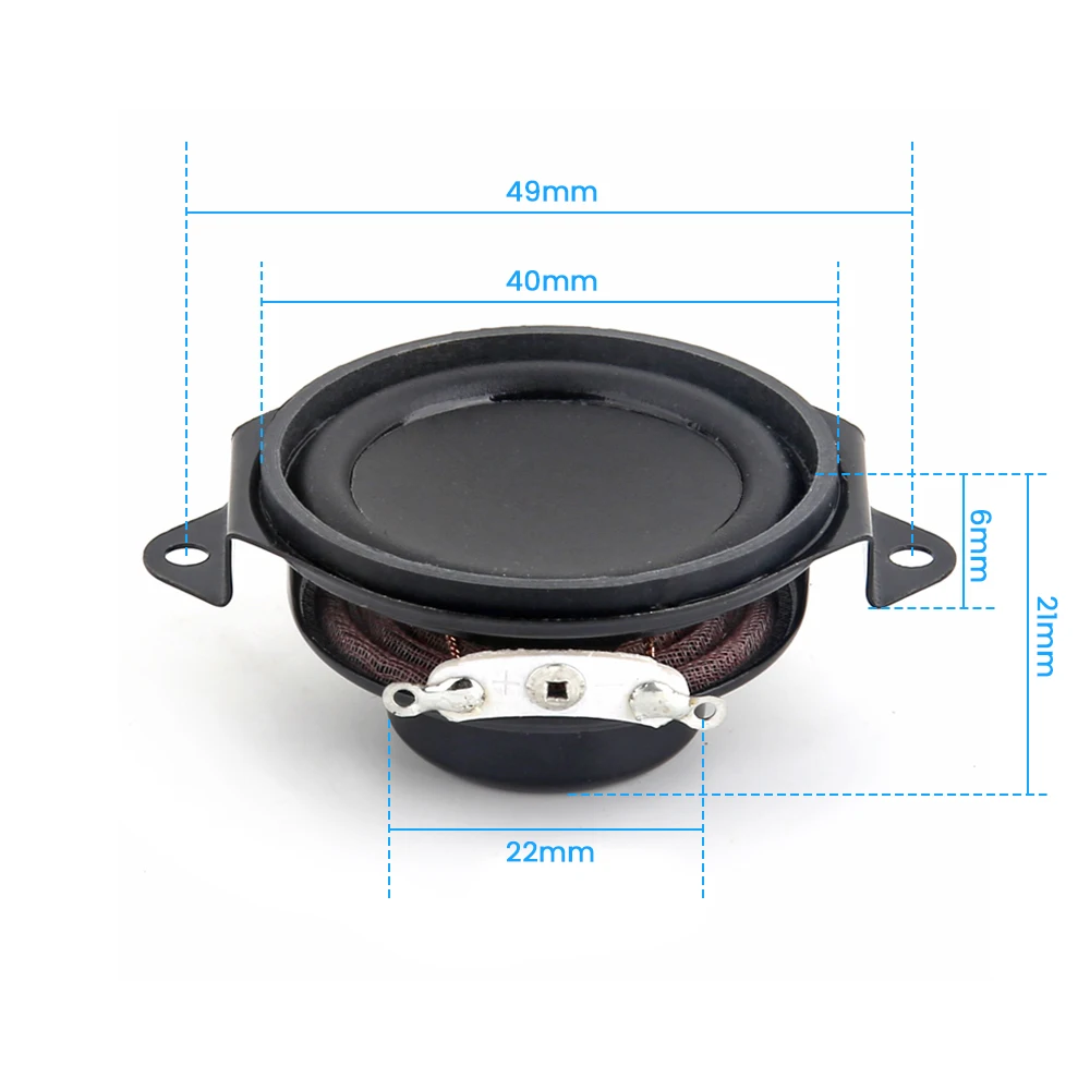 AIYIMA 2Pcs 1.5 Inch Portable Audio Full Range Speaker 8 Ohm 5-10W 40MM Cross Feet Subwoofer DIY Bluetooth Speakers Home Theater