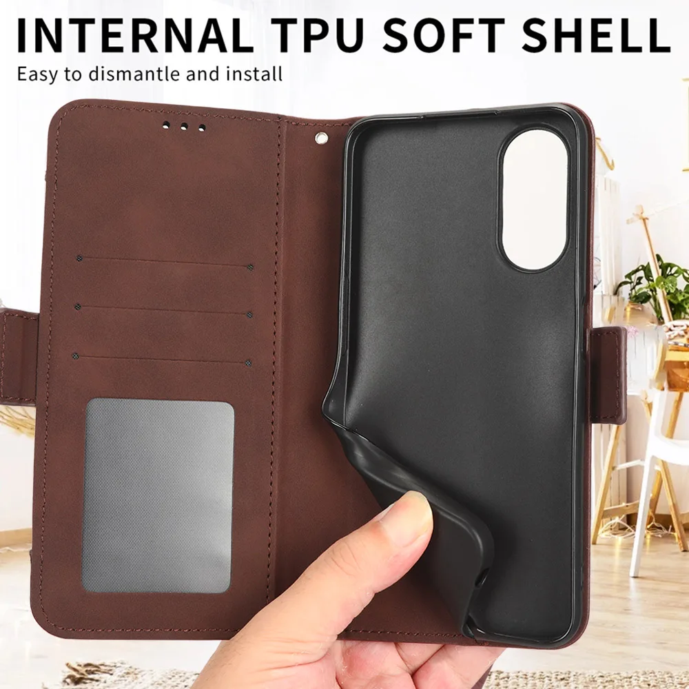 Luxury Flip Wallet Case – Premium Protective Cover with Card Slots and Kickstand Function