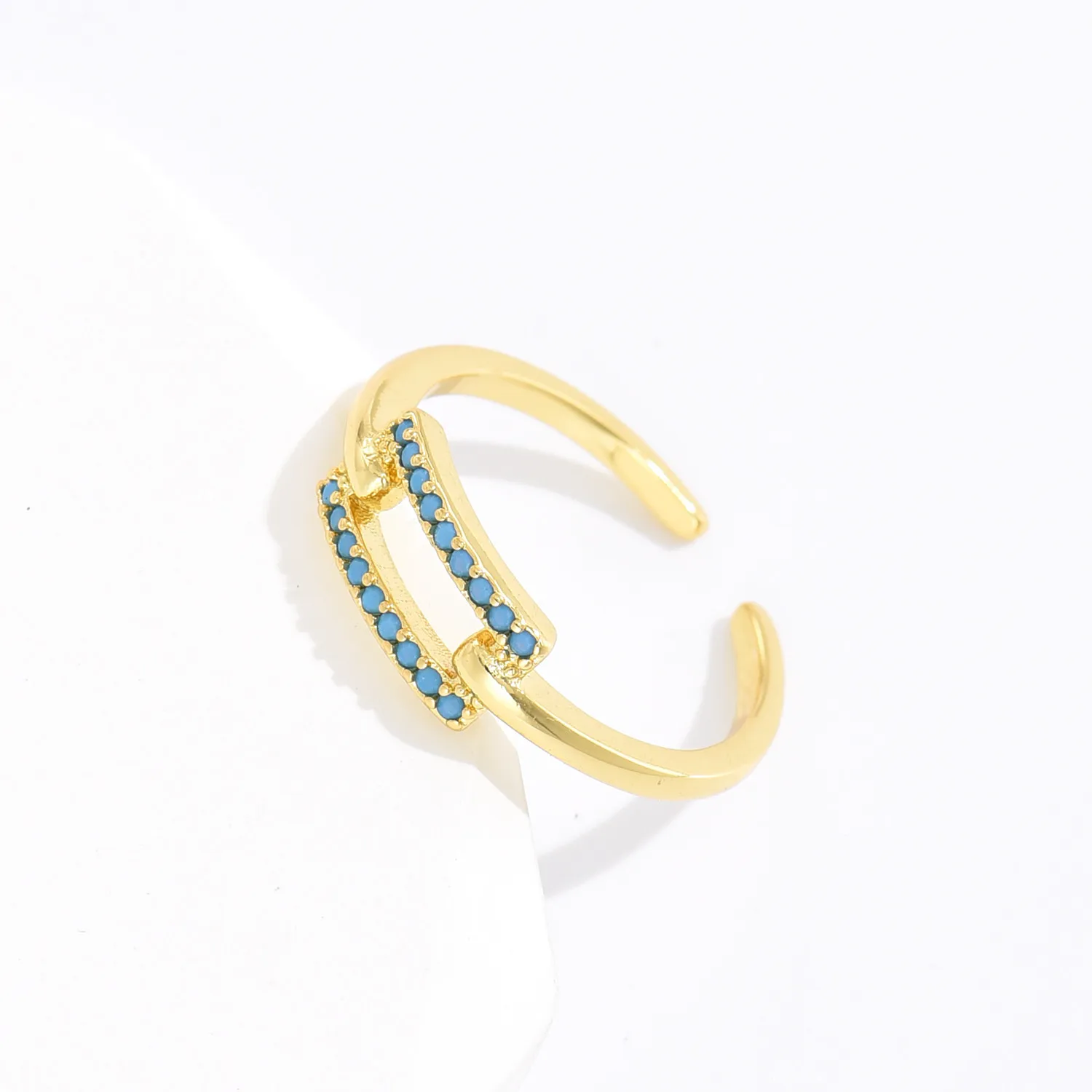 2021 INS Color Rainbow Fashion Rings For Women Finger Jewelry Clear CZ Colorful Neon Enamel Open Adjusted Dome Ring
