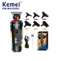 Kemei MAX5090 Hair Clipper for Men Professional Precision Adjustment Full Set Electric Beard/Hair Trimmer Wireless Rechargeable