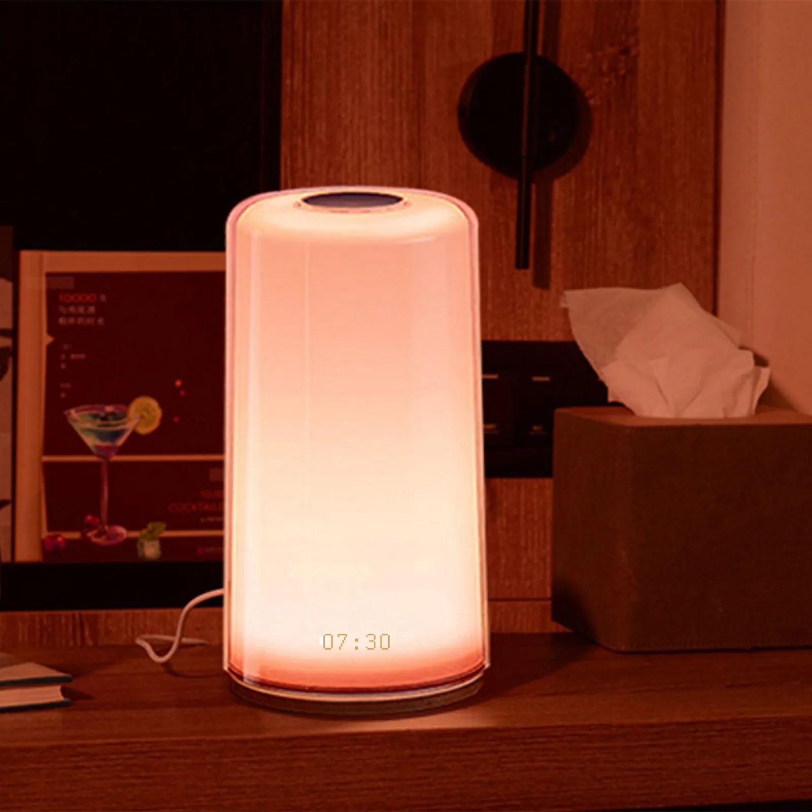 Led Night Light Wake Up Alarm Clock Room Night Light Alarm And Snooze