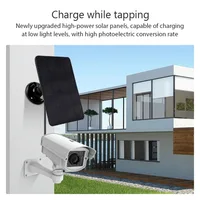 10W 5V panneau solaire Micro type-c cellules solaires extérieures chargeur panneaux solaires pour caméra de sécurité petit système d'éclairage domestique 4