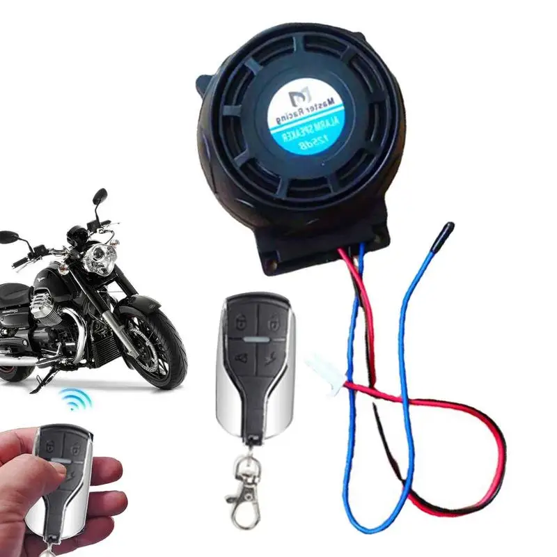 

Motorcycle Alarm 12V Universal Motorcycle Accessories Vehicles Alarm Anti-Theft Bike Remote Control Waterproof Warner