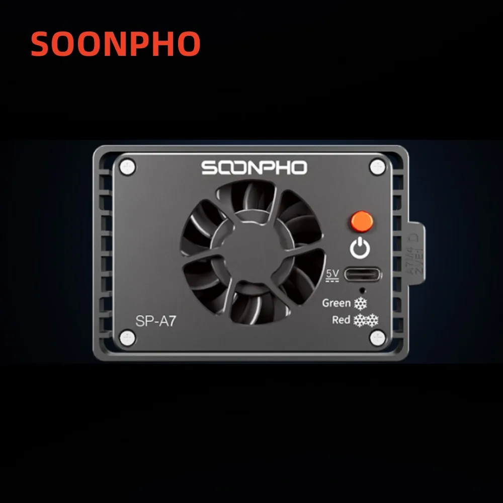 Soonpho Sp-A7 Dispositivo Di Raffreddamento Della Ventola Di Raffreddamento Della Fotocamera Per Sony Canon Fujifilm Nikon Camera Zve1 A7M4 R8 R7 R6 X