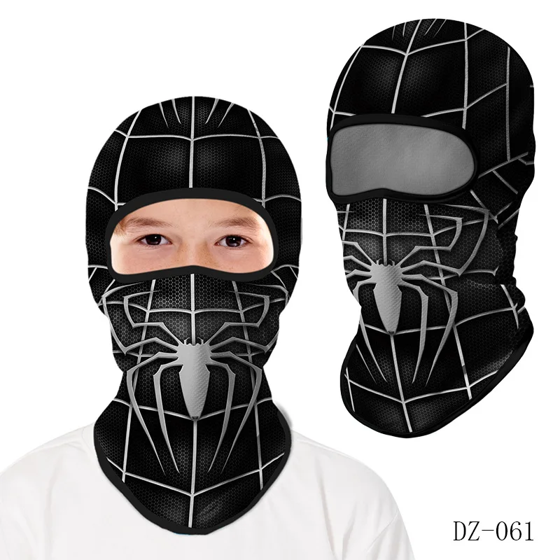 Cartoon Balaclava Cap Kids Full Face Cover Ski Mask Outdoor Windproof Face Bandana Scarf Hat Winter Neck Warmer Cycling Headgear 4