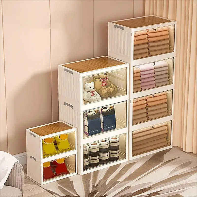 

Составной органайзер для шкафа, прозрачный складной органайзер для одежды, компактный ящик для хранения, шкаф, ящик для хранения, товары для дома