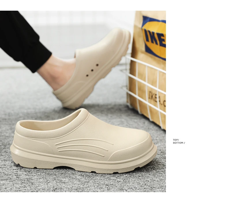 Männer Wassers chuhe Regen Slip auf Eva Garten Hausschuhe Größe 35-46 – Detail 23