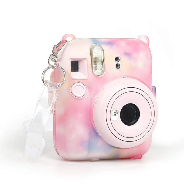 Funda de almacenamiento para cámara Instax mini12, bolsa protectora  transparente con correa para Fujifilm Instax Mini 12, accesorios para  cámara - AliExpress