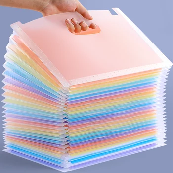 25 Layers A4 Letter Vertical Storage File Holder Rainbow Multi Layer 2000 Sheets School Office Paper Storage Organizer