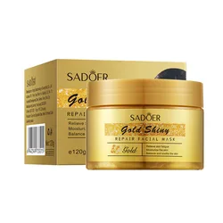Luxurious 24K Gold Infused Anti - Aging Firming Facial Masks - Smooth Wrinkles & Reduce Fine Lines (Face Mask)
