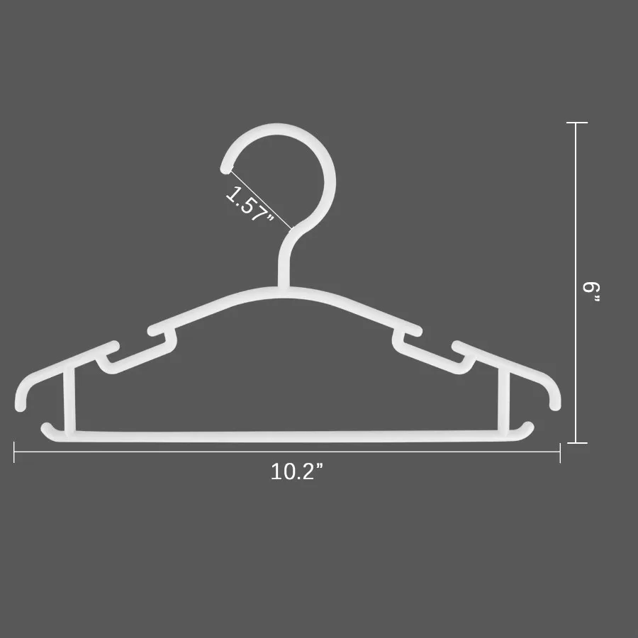 100Pack Plastic Baby Hangers for 's Clothing Storage Lightweight Durable and SpaceSaving Solution for Toddler Wardrobe Organiza