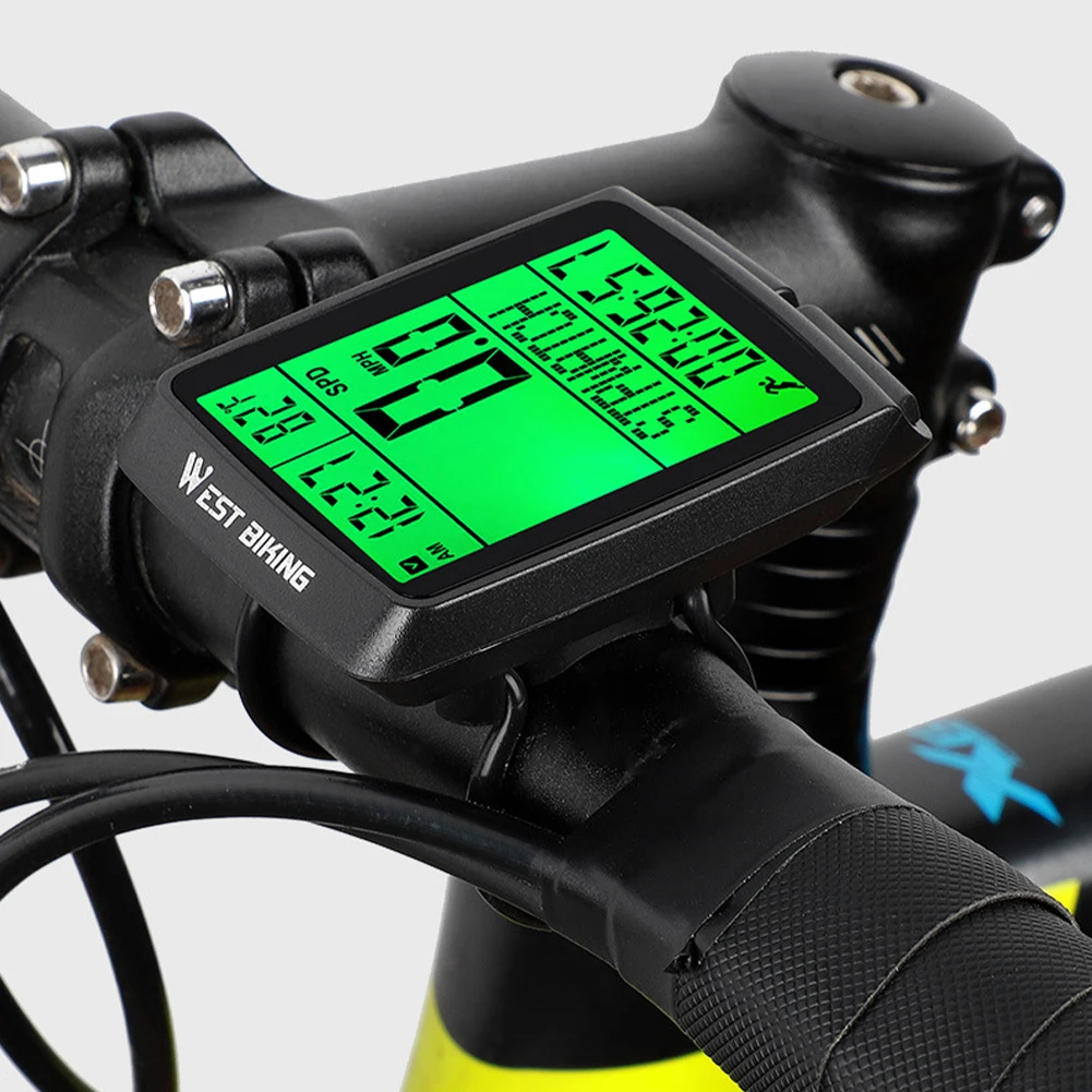 Bicycle Computer 5 Language Waterproof Speedometer LED Backlight Odometer MTB Road Bike Stopwatch Bike Accessories