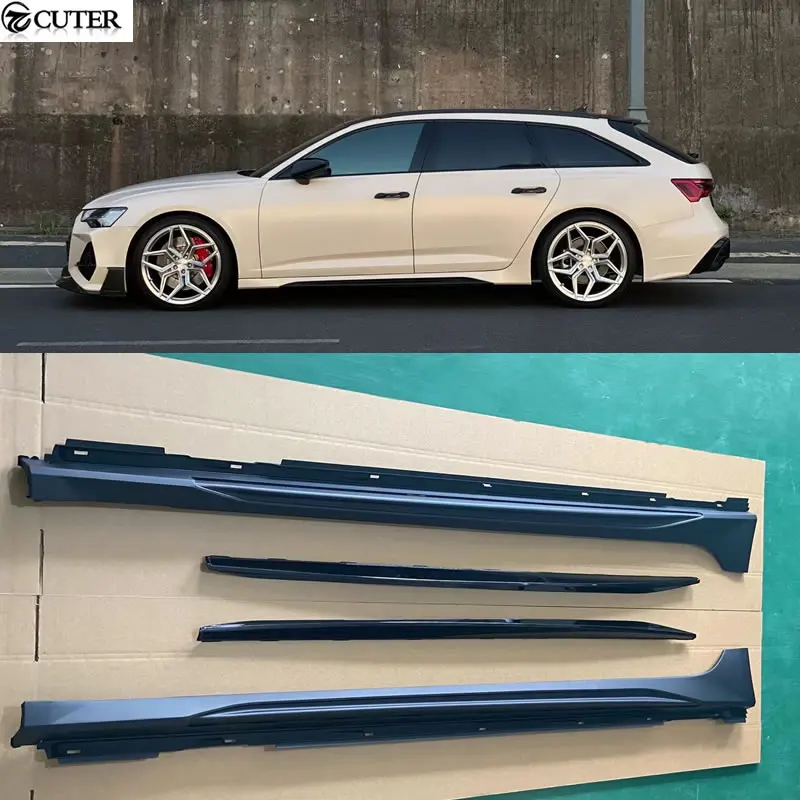 A6 C8 Avant Allroad Rs6 Style Pp Minigonne Laterali Per Audi A6 C8 Car Body Kit 2021