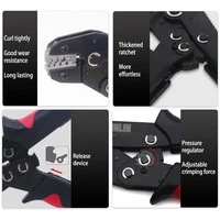 CLB-58B EDM Open Barrel Terminals Crimping Tools AWG28-18 0.08-1.0mm Car Wire Pliers Work With JST ZH PH XH VH Dupont Molex 2