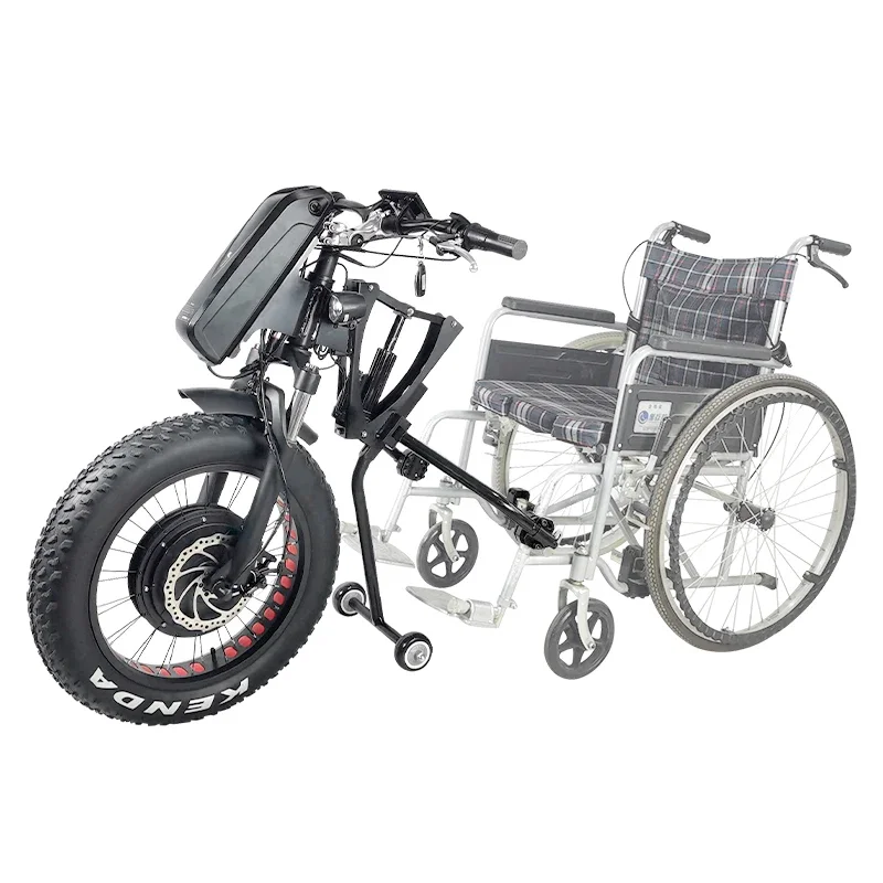 Nuovo Per 48V 1200W Fat 20X4.0 Pollici Handcycle Elettrico Attacco Per Sedia A Rotelle Kit Handbike Con Batteria 13Ah
