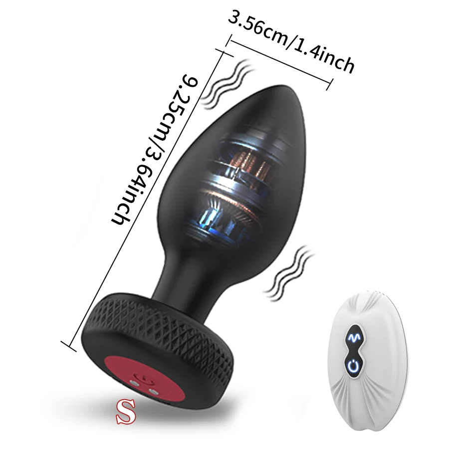 Vibrating Anal Plug, Adult Toy 3-Piece Silicone Anal Plug Set, Remote-Controlled Anal Toy, Anal Toys & Games Prostate Massager