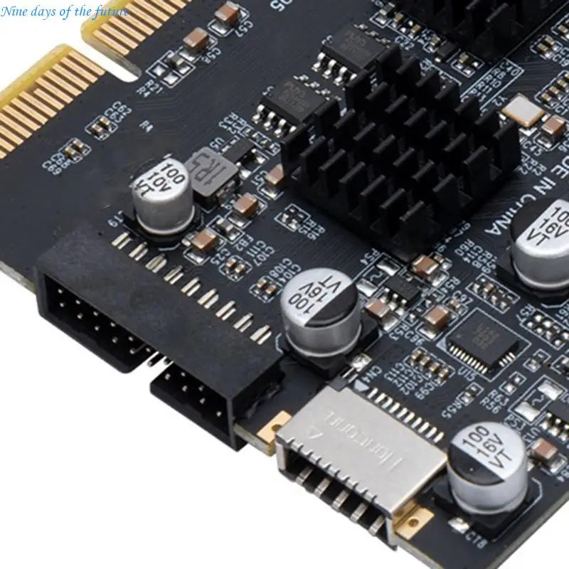 PCIE 4X 어댑터 확장 카드에 대한 10Gbps USB 3.2 커넥터 데스크탑 E65A용 10Gbps 데이터 전송 유형 C 어댑터 카드