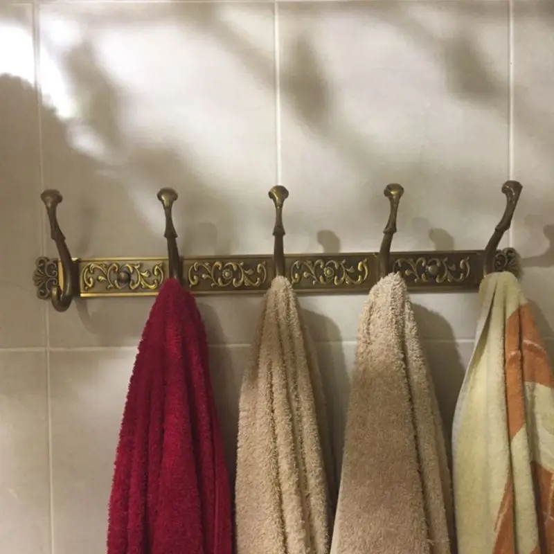 

Wall Mounted Hat Hanger Luxury Antique Robe Holder Wall Hooks Dropship