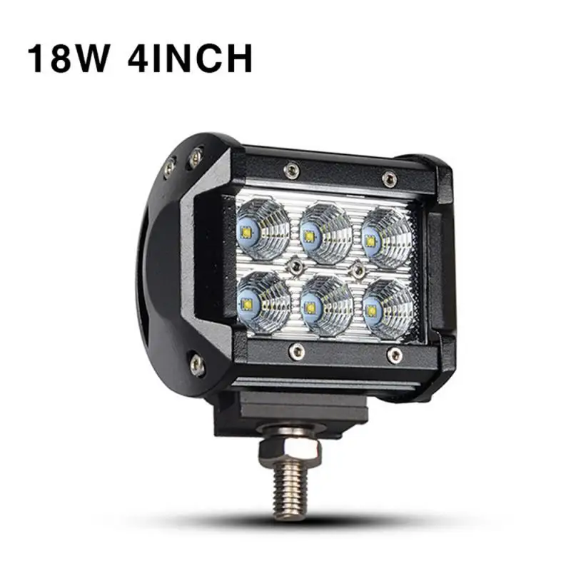 Pollici 18W Led Work Light Flood Led Light Bar Per Fuoristrada 4Wd Truck Tractor Boat Trailer 4X4 Suv Atv Fendinebbia