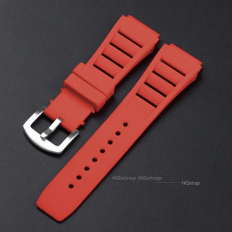 Silicone Sport Watch Strap - Soft Rubber Wristband for Men & Women, 17mmX21mm Replacement Bracelet