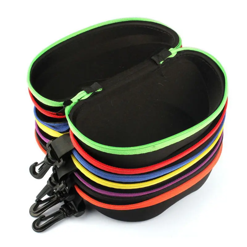 

1Pc Candy Color Eyewear Cases Sunglasses Case For Women Glasses Box With Lanyard Zipper Glasses Case Hard For Men Glasses Box
