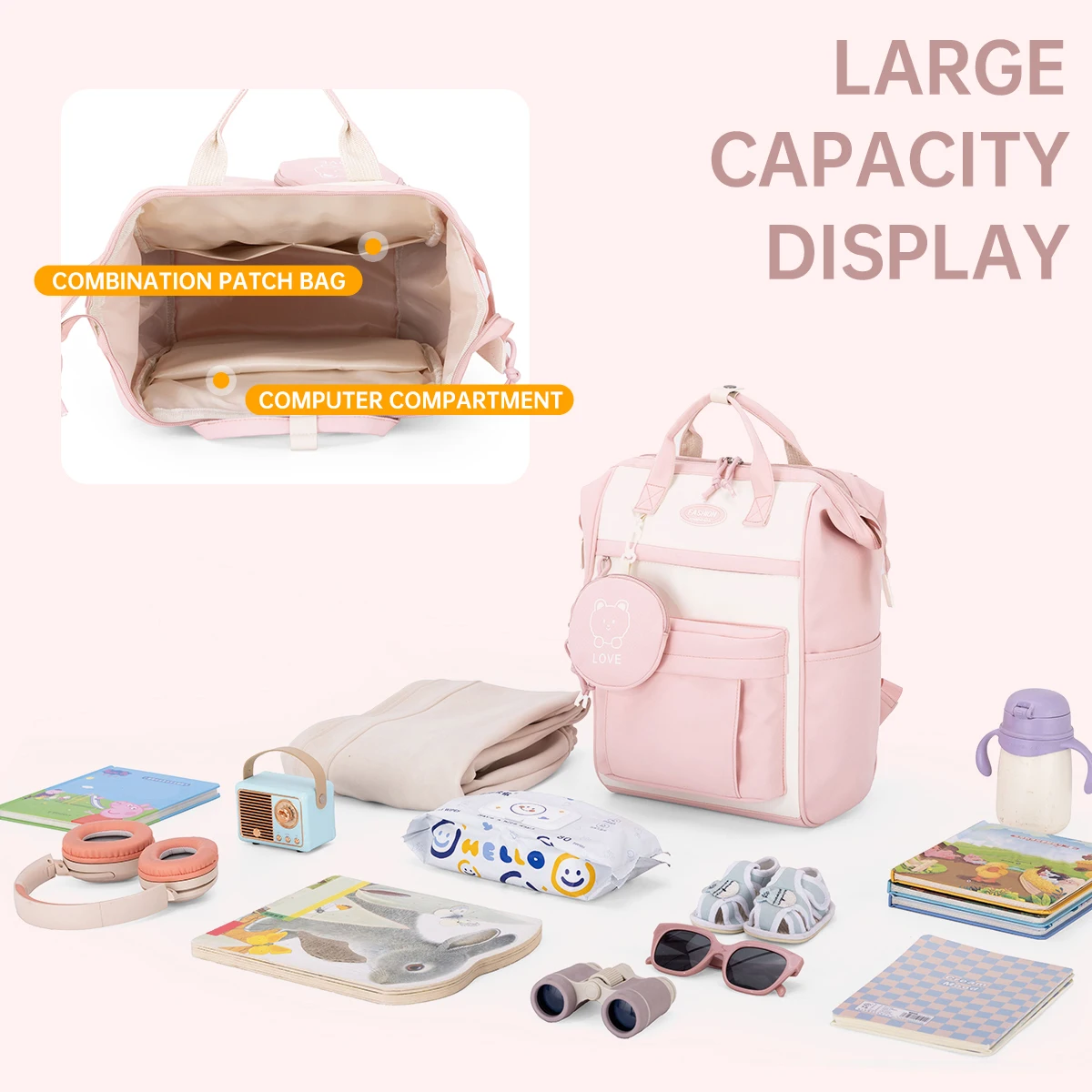 Schoolbags for Female High School Students, Junior High School Students, Middle School Students, Large-Capacity Load-Reducing Spine-Protecting Waterproof Backpacks for Primary School Students in Grades 3-6