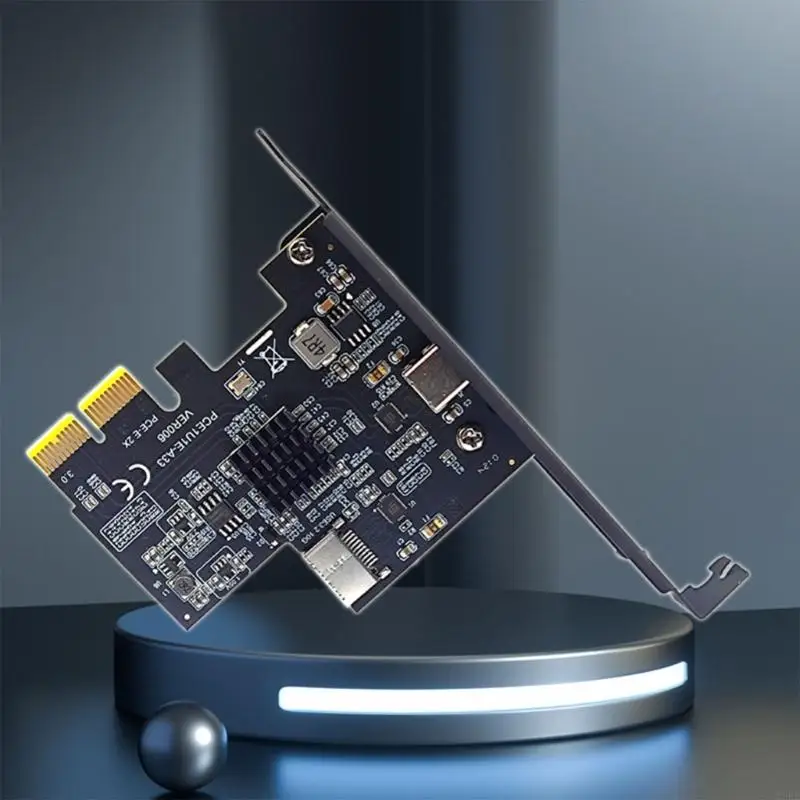 T3EE PCIe to USB 3.2 Gen2 Cards 10Gbps PCIE Expansion Cards with Type C Type USB C PCIE for Desktop Computer
