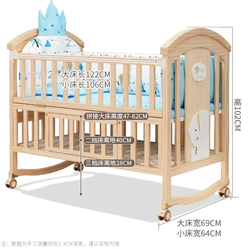 Childrens Baby Care Tools Children's Individual Bed Lightweight Strollers Juvenile Family Cribs Newborn Litera Items Furniture
