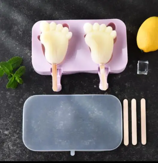 Ice Cream Mold 4 Ice Popsicle Mold Set Popsicle Ice Cream Pega Home