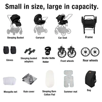 3 en 1 bébé poussette compacte bébé poussette 3 pièces pour nouveau-né bébé siège auto poussette pliable bébé poussette luxe bébé voitures 6