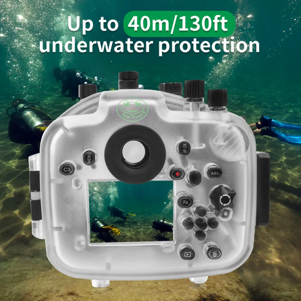 中古】【未使用】Sea Frogs 40 m / 130ft 防水水中カメラ