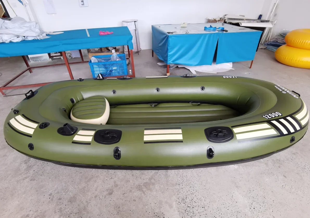 Inflatable kayak Rowing Boat Dinghy Fishing boat River PVC Inflatable Raft Boat with 3 person for sale