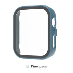 Premium Tempered Glass + PC Bumper Screen Protector for Huawei Watch Fit 3 - All-Around Protection (4 pine green)