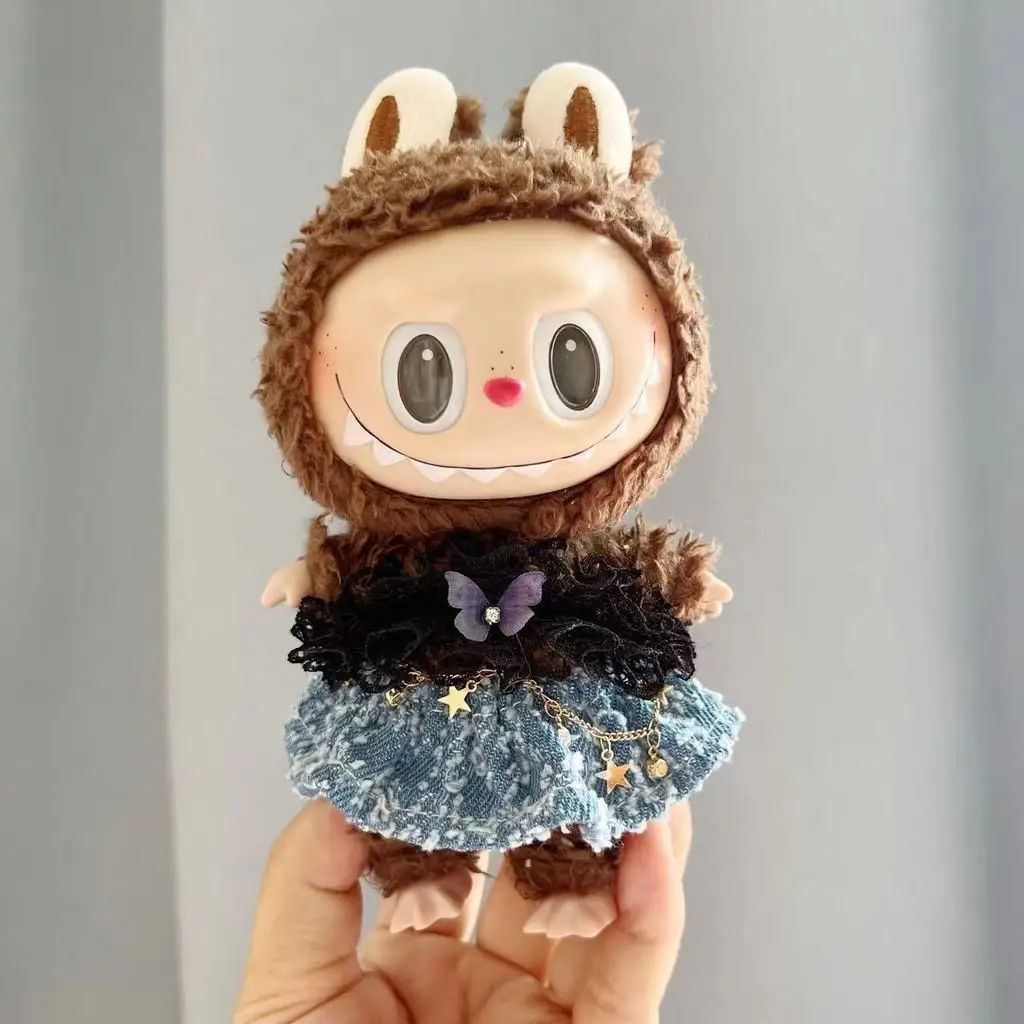 thumbnail image 1 of Mini ropa de peluche para muñecas, traje de 17cm, accesorios para muñecas, Kpop, Exo, Labubu, Idol, monos, ropa de vestir, DIY, regalo para niños, 1 of 5