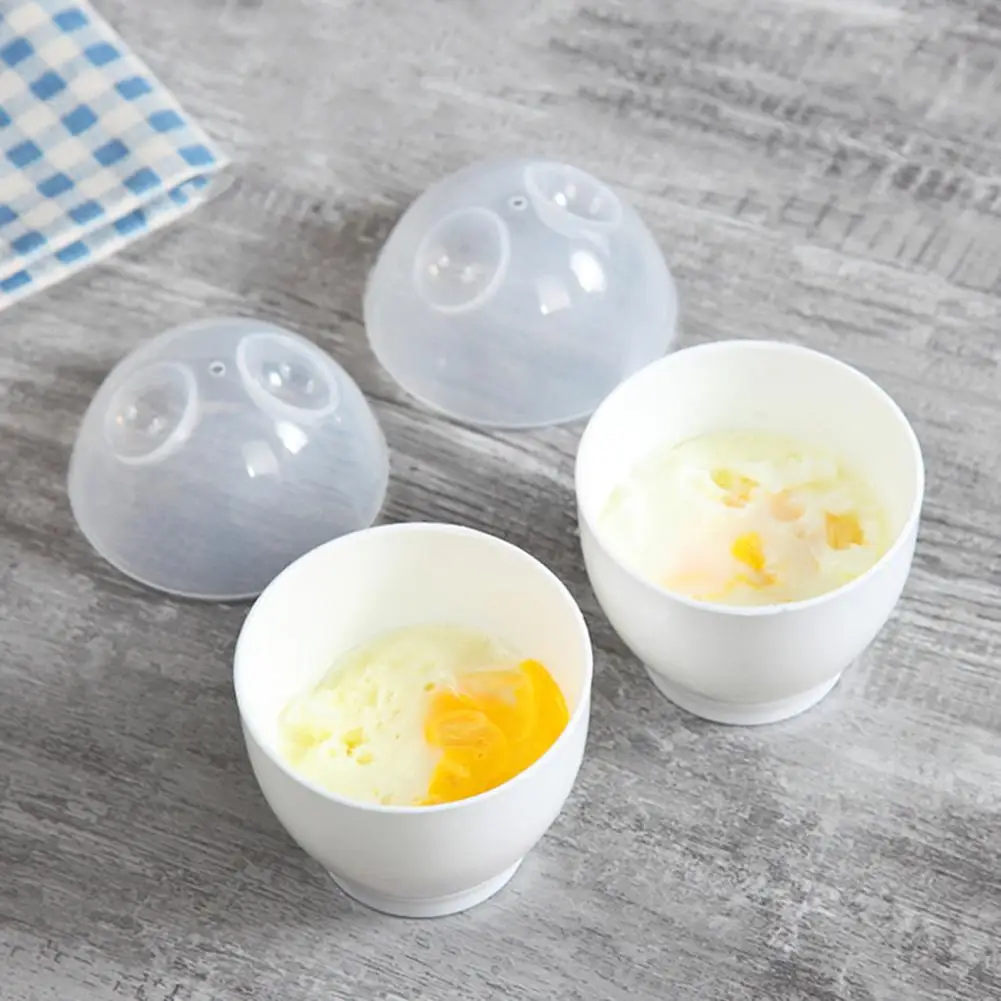 2PCS Microwave Egg Cooker, Steamed Egg Cups, Abs Egg Poacher, Mini Quick  Boiled Egg Cups, Portable Boiling Cooking Cup for Kitchen Breakfast