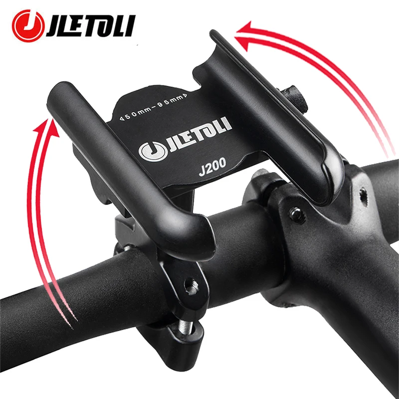 JLETOLI Aluminum Alloy Bike Phone Holder 360 Degree Rotation Bicycle Phone  Holder Non-slip Cycling Phone Stand Mtb Accessories