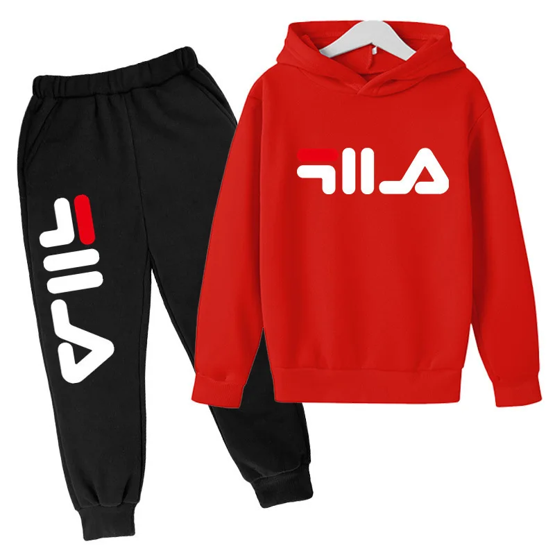 Kids Autumn Spring Trend Casual Tracksuits 3-14 Years Boys and Girls Hoodie+Pants 2pcs Suits Children Daily Outfits Clothes Sets 4