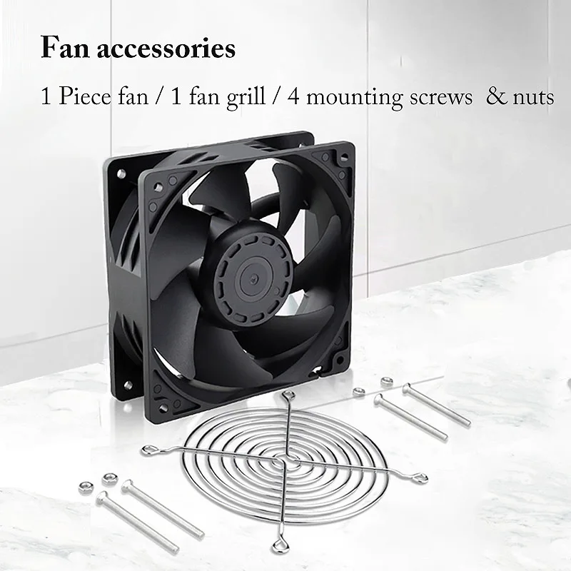Bola Grande Fluxo de ar para o Armário do Inversor do Servidor da Estação de Trabalho Psu 1p Gdstime 120 mm x 120x38 mm 12v 24v 48v 4pin - Imagem 5