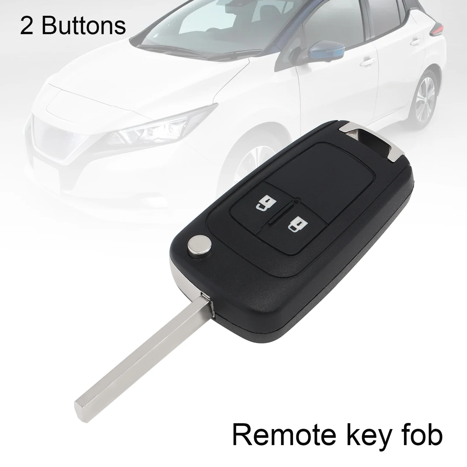 

2 Buttons Uncut Car Key Fob Case Shell Fit for Opel / Zafira / Vauxhall Astra Insignia Vectra Corsa